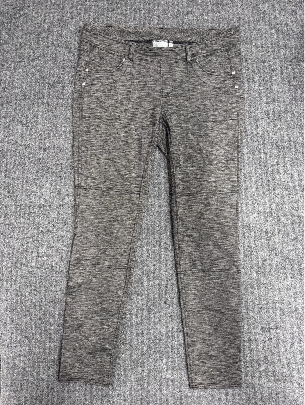 ATHLETA Bettona Jegging Pants Womens Medium Gray Stretch Pull On Pockets Soft
